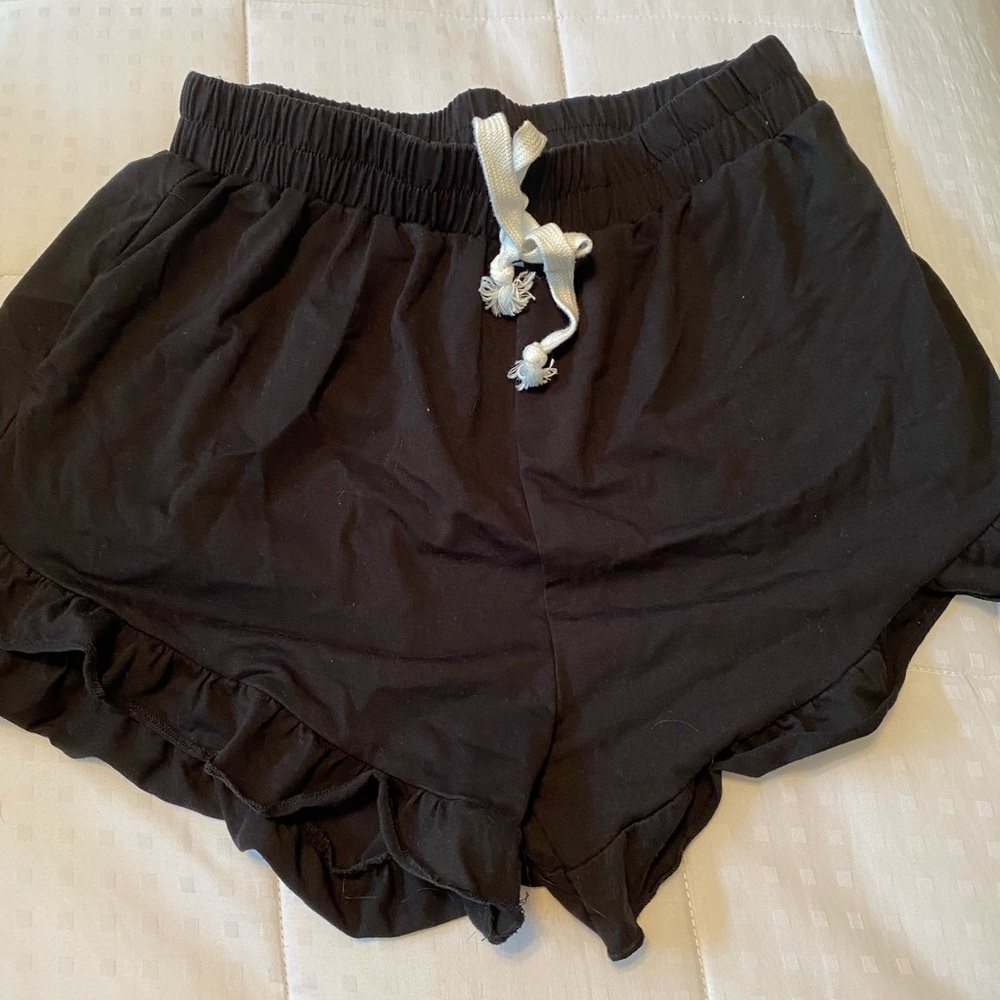Black short shorts